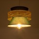 GloboStar® SAIGE 01915 Boho Κρεμαστό Φωτιστικό Πλέγμα Μονόφωτο 1 x E27 IP20 Μπεζ Ξύλο με Μαύρο & Πράσινο Ύφασμα - Μ30 x Π30 x Υ22cm GloboStar® SAIGE 01915 Boho Κρεμαστό Φωτιστικό Πλέγμα Μονόφωτο 1 x E27 IP20 Μπεζ Ξύλο με Μαύρο & Πράσινο Ύφασμα - Μ30 x Π30 x Υ22cm