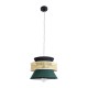 GloboStar® SAIGE 01915 Boho Κρεμαστό Φωτιστικό Πλέγμα Μονόφωτο 1 x E27 IP20 Μπεζ Ξύλο με Μαύρο & Πράσινο Ύφασμα - Μ30 x Π30 x Υ22cm GloboStar® SAIGE 01915 Boho Κρεμαστό Φωτιστικό Πλέγμα Μονόφωτο 1 x E27 IP20 Μπεζ Ξύλο με Μαύρο & Πράσινο Ύφασμα - Μ30 x Π30 x Υ22cm