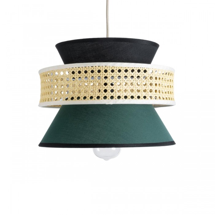 GloboStar® SAIGE 01915 Boho Κρεμαστό Φωτιστικό Πλέγμα Μονόφωτο 1 x E27 IP20 Μπεζ Ξύλο με Μαύρο & Πράσινο Ύφασμα - Μ30 x Π30 x Υ22cm GloboStar® SAIGE 01915 Boho Κρεμαστό Φωτιστικό Πλέγμα Μονόφωτο 1 x E27 IP20 Μπεζ Ξύλο με Μαύρο & Πράσινο Ύφασμα - Μ30 x Π30 x Υ22cm