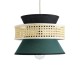 GloboStar® SAIGE 01915 Boho Κρεμαστό Φωτιστικό Πλέγμα Μονόφωτο 1 x E27 IP20 Μπεζ Ξύλο με Μαύρο & Πράσινο Ύφασμα - Μ30 x Π30 x Υ22cm GloboStar® SAIGE 01915 Boho Κρεμαστό Φωτιστικό Πλέγμα Μονόφωτο 1 x E27 IP20 Μπεζ Ξύλο με Μαύρο & Πράσινο Ύφασμα - Μ30 x Π30 x Υ22cm
