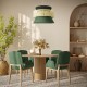 GloboStar® SAIGE 01916 Boho Κρεμαστό Φωτιστικό Πλέγμα Μονόφωτο 1 x E27 IP20 Μπεζ Ξύλο με Μαύρο & Πράσινο Ύφασμα - Μ50 x Π50 x Υ36cm GloboStar® SAIGE 01916 Boho Κρεμαστό Φωτιστικό Πλέγμα Μονόφωτο 1 x E27 IP20 Μπεζ Ξύλο με Μαύρο & Πράσινο Ύφασμα - Μ50 x Π50 x Υ36cm