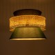 GloboStar® SAIGE 01916 Boho Κρεμαστό Φωτιστικό Πλέγμα Μονόφωτο 1 x E27 IP20 Μπεζ Ξύλο με Μαύρο & Πράσινο Ύφασμα - Μ50 x Π50 x Υ36cm GloboStar® SAIGE 01916 Boho Κρεμαστό Φωτιστικό Πλέγμα Μονόφωτο 1 x E27 IP20 Μπεζ Ξύλο με Μαύρο & Πράσινο Ύφασμα - Μ50 x Π50 x Υ36cm