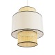 GloboStar® SAIGE 01917 Boho Κρεμαστό Φωτιστικό Πλέγμα Μονόφωτο 1 x E27 IP20 Μπεζ Ξύλο με Μπεζ & Μαύρο Ύφασμα - Μ50 x Π50 x Υ60cm GloboStar® SAIGE 01917 Boho Κρεμαστό Φωτιστικό Πλέγμα Μονόφωτο 1 x E27 IP20 Μπεζ Ξύλο με Μπεζ & Μαύρο Ύφασμα - Μ50 x Π50 x Υ60cm