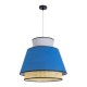 GloboStar® SAIGE 01918 Boho Κρεμαστό Φωτιστικό Πλέγμα Μονόφωτο 1 x E27 IP20 Μπεζ Ξύλο με Μπλε & Γκρι Ύφασμα - Μ50 x Π50 x Υ45cm GloboStar® SAIGE 01918 Boho Κρεμαστό Φωτιστικό Πλέγμα Μονόφωτο 1 x E27 IP20 Μπεζ Ξύλο με Μπλε & Γκρι Ύφασμα - Μ50 x Π50 x Υ45cm