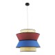 GloboStar® SAIGE 01919 Boho Κρεμαστό Φωτιστικό Πλέγμα Μονόφωτο 1 x E27 IP20 Μπεζ Ξύλο με Κόκκινο & Μπλε Ύφασμα - Μ50 x Π50 x Υ43cm GloboStar® SAIGE 01919 Boho Κρεμαστό Φωτιστικό Πλέγμα Μονόφωτο 1 x E27 IP20 Μπεζ Ξύλο με Κόκκινο & Μπλε Ύφασμα - Μ50 x Π50 x Υ43cm