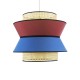 GloboStar® SAIGE 01919 Boho Κρεμαστό Φωτιστικό Πλέγμα Μονόφωτο 1 x E27 IP20 Μπεζ Ξύλο με Κόκκινο & Μπλε Ύφασμα - Μ50 x Π50 x Υ43cm GloboStar® SAIGE 01919 Boho Κρεμαστό Φωτιστικό Πλέγμα Μονόφωτο 1 x E27 IP20 Μπεζ Ξύλο με Κόκκινο & Μπλε Ύφασμα - Μ50 x Π50 x Υ43cm
