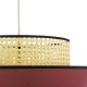 GloboStar® SAIGE 01919 Boho Κρεμαστό Φωτιστικό Πλέγμα Μονόφωτο 1 x E27 IP20 Μπεζ Ξύλο με Κόκκινο & Μπλε Ύφασμα - Μ50 x Π50 x Υ43cm GloboStar® SAIGE 01919 Boho Κρεμαστό Φωτιστικό Πλέγμα Μονόφωτο 1 x E27 IP20 Μπεζ Ξύλο με Κόκκινο & Μπλε Ύφασμα - Μ50 x Π50 x Υ43cm