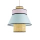 GloboStar® SAIGE 01920 Boho Κρεμαστό Φωτιστικό Πλέγμα Μονόφωτο 1 x E27 IP20 Μπεζ Ξύλο με Πολύχρωμο Ύφασμα - Μ50 x Π50 x Υ54cm GloboStar® SAIGE 01920 Boho Κρεμαστό Φωτιστικό Πλέγμα Μονόφωτο 1 x E27 IP20 Μπεζ Ξύλο με Πολύχρωμο Ύφασμα - Μ50 x Π50 x Υ54cm
