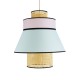 GloboStar® SAIGE 01920 Boho Κρεμαστό Φωτιστικό Πλέγμα Μονόφωτο 1 x E27 IP20 Μπεζ Ξύλο με Πολύχρωμο Ύφασμα - Μ50 x Π50 x Υ54cm GloboStar® SAIGE 01920 Boho Κρεμαστό Φωτιστικό Πλέγμα Μονόφωτο 1 x E27 IP20 Μπεζ Ξύλο με Πολύχρωμο Ύφασμα - Μ50 x Π50 x Υ54cm