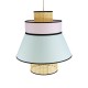GloboStar® SAIGE 01920 Boho Κρεμαστό Φωτιστικό Πλέγμα Μονόφωτο 1 x E27 IP20 Μπεζ Ξύλο με Πολύχρωμο Ύφασμα - Μ50 x Π50 x Υ54cm GloboStar® SAIGE 01920 Boho Κρεμαστό Φωτιστικό Πλέγμα Μονόφωτο 1 x E27 IP20 Μπεζ Ξύλο με Πολύχρωμο Ύφασμα - Μ50 x Π50 x Υ54cm