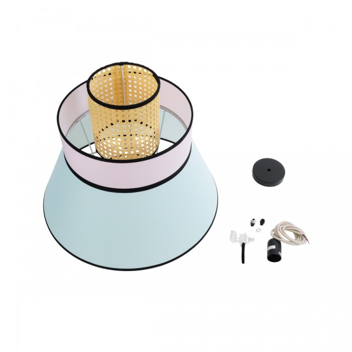 GloboStar® SAIGE 01920 Boho Κρεμαστό Φωτιστικό Πλέγμα Μονόφωτο 1 x E27 IP20 Μπεζ Ξύλο με Πολύχρωμο Ύφασμα - Μ50 x Π50 x Υ54cm GloboStar® SAIGE 01920 Boho Κρεμαστό Φωτιστικό Πλέγμα Μονόφωτο 1 x E27 IP20 Μπεζ Ξύλο με Πολύχρωμο Ύφασμα - Μ50 x Π50 x Υ54cm
