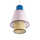 GloboStar® SAIGE 01921 Boho Κρεμαστό Φωτιστικό Πλέγμα Μονόφωτο 1 x E27 IP20 Μπεζ Ξύλο με Μπλε & Ροζ Ύφασμα - Μ30 x Π30 x Υ48cm GloboStar® SAIGE 01921 Boho Κρεμαστό Φωτιστικό Πλέγμα Μονόφωτο 1 x E27 IP20 Μπεζ Ξύλο με Μπλε & Ροζ Ύφασμα - Μ30 x Π30 x Υ48cm