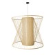 GloboStar® HIBISCUS 01926 Boho Κρεμαστό Φωτιστικό Οροφής Μονόφωτο 1 x E27 AC220-240V IP20 - Φ100 x Υ90cm - Μπεζ Ξύλινο Πλέγμα - 5 Years Warranty GloboStar® HIBISCUS 01926 Boho Κρεμαστό Φωτιστικό Οροφής Μονόφωτο 1 x E27 AC220-240V IP20 - Φ100 x Υ90cm - Μπεζ Ξύλινο Πλέγμα - 5 Years Warranty