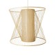GloboStar® HIBISCUS 01926 Boho Κρεμαστό Φωτιστικό Οροφής Μονόφωτο 1 x E27 AC220-240V IP20 - Φ100 x Υ90cm - Μπεζ Ξύλινο Πλέγμα - 5 Years Warranty GloboStar® HIBISCUS 01926 Boho Κρεμαστό Φωτιστικό Οροφής Μονόφωτο 1 x E27 AC220-240V IP20 - Φ100 x Υ90cm - Μπεζ Ξύλινο Πλέγμα - 5 Years Warranty