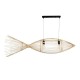 GloboStar® FISH 01927 Μοντέρνο Κρεμαστό Φωτιστικό Οροφής 2 x E27 AC 220-240V IP20 - Μ130 x Π42 x Υ42cm - Μπεζ Ξύλινο Πλέγμα GloboStar® FISH 01927 Μοντέρνο Κρεμαστό Φωτιστικό Οροφής 2 x E27 AC 220-240V IP20 - Μ130 x Π42 x Υ42cm - Μπεζ Ξύλινο Πλέγμα
