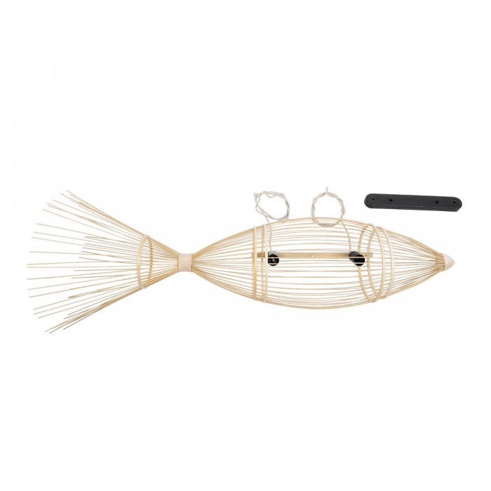 GloboStar® FISH 01927 Μοντέρνο Κρεμαστό Φωτιστικό Οροφής 2 x E27 AC 220-240V IP20 - Μ130 x Π42 x Υ42cm - Μπεζ Ξύλινο Πλέγμα GloboStar® FISH 01927 Μοντέρνο Κρεμαστό Φωτιστικό Οροφής 2 x E27 AC 220-240V IP20 - Μ130 x Π42 x Υ42cm - Μπεζ Ξύλινο Πλέγμα