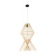 GloboStar® YOSHI 01928 Boho Κρεμαστό Φωτιστικό Οροφής Μονόφωτο 1 x E27 AC220-240V IP20 - Φ35 x Υ60cm - Μπεζ Ξύλινο Πλέγμα GloboStar® YOSHI 01928 Boho Κρεμαστό Φωτιστικό Οροφής Μονόφωτο 1 x E27 AC220-240V IP20 - Φ35 x Υ60cm - Μπεζ Ξύλινο Πλέγμα