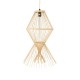 GloboStar® YOSHI 01928 Boho Κρεμαστό Φωτιστικό Οροφής Μονόφωτο 1 x E27 AC220-240V IP20 - Φ35 x Υ60cm - Μπεζ Ξύλινο Πλέγμα GloboStar® YOSHI 01928 Boho Κρεμαστό Φωτιστικό Οροφής Μονόφωτο 1 x E27 AC220-240V IP20 - Φ35 x Υ60cm - Μπεζ Ξύλινο Πλέγμα