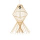 GloboStar® YOSHI 01928 Boho Κρεμαστό Φωτιστικό Οροφής Μονόφωτο 1 x E27 AC220-240V IP20 - Φ35 x Υ60cm - Μπεζ Ξύλινο Πλέγμα GloboStar® YOSHI 01928 Boho Κρεμαστό Φωτιστικό Οροφής Μονόφωτο 1 x E27 AC220-240V IP20 - Φ35 x Υ60cm - Μπεζ Ξύλινο Πλέγμα