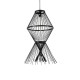 GloboStar® YOSHI 01929 Boho Κρεμαστό Φωτιστικό Οροφής Μονόφωτο 1 x E27 AC220-240V IP20 - Φ35 x Υ60cm - Μαύρο Ξύλινο Πλέγμα GloboStar® YOSHI 01929 Boho Κρεμαστό Φωτιστικό Οροφής Μονόφωτο 1 x E27 AC220-240V IP20 - Φ35 x Υ60cm - Μαύρο Ξύλινο Πλέγμα