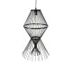 GloboStar® YOSHI 01929 Boho Κρεμαστό Φωτιστικό Οροφής Μονόφωτο 1 x E27 AC220-240V IP20 - Φ35 x Υ60cm - Μαύρο Ξύλινο Πλέγμα GloboStar® YOSHI 01929 Boho Κρεμαστό Φωτιστικό Οροφής Μονόφωτο 1 x E27 AC220-240V IP20 - Φ35 x Υ60cm - Μαύρο Ξύλινο Πλέγμα