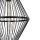 GloboStar® YOSHI 01929 Boho Κρεμαστό Φωτιστικό Οροφής Μονόφωτο 1 x E27 AC220-240V IP20 - Φ35 x Υ60cm - Μαύρο Ξύλινο Πλέγμα GloboStar® YOSHI 01929 Boho Κρεμαστό Φωτιστικό Οροφής Μονόφωτο 1 x E27 AC220-240V IP20 - Φ35 x Υ60cm - Μαύρο Ξύλινο Πλέγμα