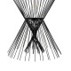 GloboStar® YOSHI 01929 Boho Κρεμαστό Φωτιστικό Οροφής Μονόφωτο 1 x E27 AC220-240V IP20 - Φ35 x Υ60cm - Μαύρο Ξύλινο Πλέγμα GloboStar® YOSHI 01929 Boho Κρεμαστό Φωτιστικό Οροφής Μονόφωτο 1 x E27 AC220-240V IP20 - Φ35 x Υ60cm - Μαύρο Ξύλινο Πλέγμα