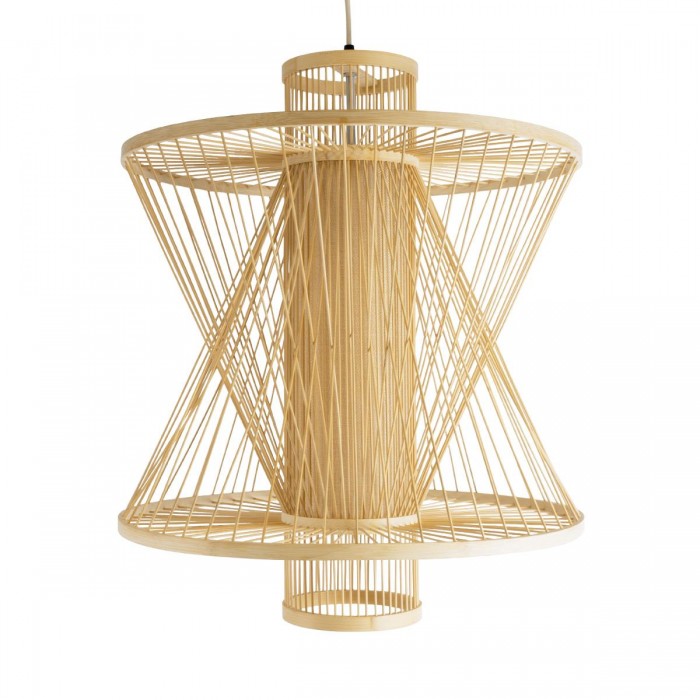 GloboStar® HIBISCUS 01931 Boho Κρεμαστό Φωτιστικό Οροφής Μονόφωτο 1 x E27 AC220-240V IP20 - Φ50 x Υ60cm - Μπεζ Ξύλινο Πλέγμα - 5 Years Warranty GloboStar® HIBISCUS 01931 Boho Κρεμαστό Φωτιστικό Οροφής Μονόφωτο 1 x E27 AC220-240V IP20 - Φ50 x Υ60cm - Μπεζ Ξύλινο Πλέγμα - 5 Years Warranty