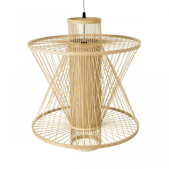 GloboStar® HIBISCUS 01931 Boho Κρεμαστό Φωτιστικό Οροφής Μονόφωτο 1 x E27 AC220-240V IP20 - Φ50 x Υ60cm - Μπεζ Ξύλινο Πλέγμα - 5 Years Warranty GloboStar® HIBISCUS 01931 Boho Κρεμαστό Φωτιστικό Οροφής Μονόφωτο 1 x E27 AC220-240V IP20 - Φ50 x Υ60cm - Μπεζ Ξύλινο Πλέγμα - 5 Years Warranty