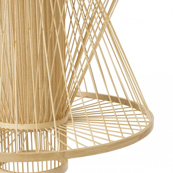 GloboStar® HIBISCUS 01931 Boho Κρεμαστό Φωτιστικό Οροφής Μονόφωτο 1 x E27 AC220-240V IP20 - Φ50 x Υ60cm - Μπεζ Ξύλινο Πλέγμα - 5 Years Warranty GloboStar® HIBISCUS 01931 Boho Κρεμαστό Φωτιστικό Οροφής Μονόφωτο 1 x E27 AC220-240V IP20 - Φ50 x Υ60cm - Μπεζ Ξύλινο Πλέγμα - 5 Years Warranty