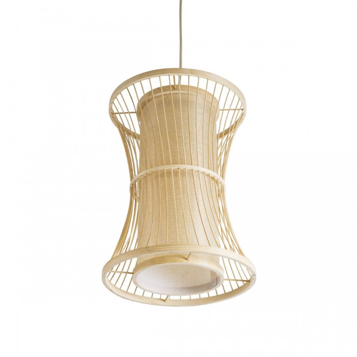 GloboStar® HIBISCUS 01932 Boho Κρεμαστό Φωτιστικό Οροφής Μονόφωτο 1 x E27 AC220-240V IP20 - Φ30 x Υ40cm - Μπεζ Ξύλινο Πλέγμα - 5 Years Warranty GloboStar® HIBISCUS 01932 Boho Κρεμαστό Φωτιστικό Οροφής Μονόφωτο 1 x E27 AC220-240V IP20 - Φ30 x Υ40cm - Μπεζ Ξύλινο Πλέγμα - 5 Years Warranty