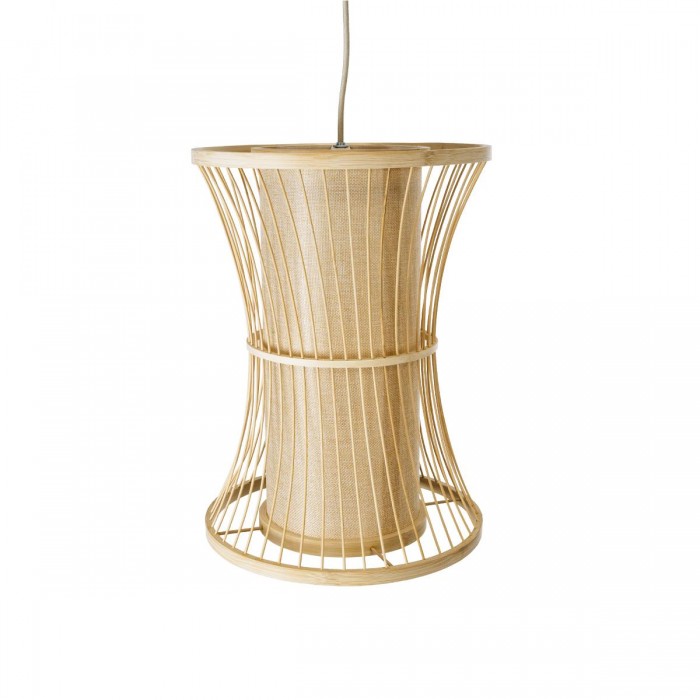 GloboStar® HIBISCUS 01932 Boho Κρεμαστό Φωτιστικό Οροφής Μονόφωτο 1 x E27 AC220-240V IP20 - Φ30 x Υ40cm - Μπεζ Ξύλινο Πλέγμα - 5 Years Warranty GloboStar® HIBISCUS 01932 Boho Κρεμαστό Φωτιστικό Οροφής Μονόφωτο 1 x E27 AC220-240V IP20 - Φ30 x Υ40cm - Μπεζ Ξύλινο Πλέγμα - 5 Years Warranty