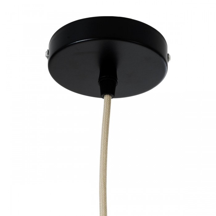 GloboStar® HIBISCUS 01933 Boho Κρεμαστό Φωτιστικό Οροφής Μονόφωτο 1 x E27 AC220-240V IP20 - Φ20 x Υ70cm - Μπεζ Ξύλινο Πλέγμα - 5 Years Warranty