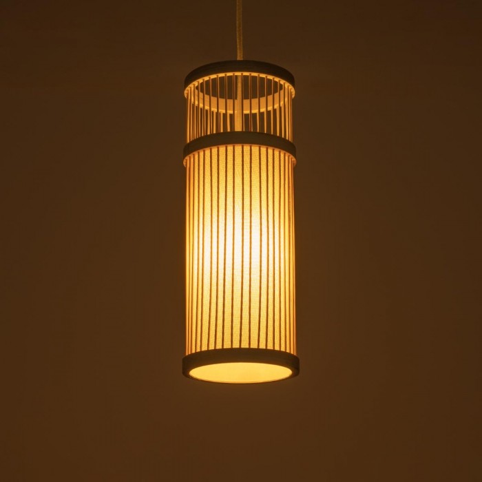 GloboStar® HIBISCUS 01937 Boho Κρεμαστό Φωτιστικό Οροφής Μονόφωτο 1 x E27 AC220-240V IP20 - Φ13 x Υ35cm - Μπεζ Ξύλινο Πλέγμα GloboStar® HIBISCUS 01937 Boho Κρεμαστό Φωτιστικό Οροφής Μονόφωτο 1 x E27 AC220-240V IP20 - Φ13 x Υ35cm - Μπεζ Ξύλινο Πλέγμα