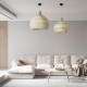 GloboStar® SANTACRUZ 01950 Boho Κρεμαστό Φωτιστικό Καμπάνα Μονόφωτο 1 x E27 IP20 Μπεζ & Καφέ Ξύλο - Μ40 x Π40 x Υ40cm GloboStar® SANTACRUZ 01950 Boho Κρεμαστό Φωτιστικό Καμπάνα Μονόφωτο 1 x E27 IP20 Μπεζ & Καφέ Ξύλο - Μ40 x Π40 x Υ40cm