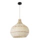 GloboStar® SANTACRUZ 01950 Boho Κρεμαστό Φωτιστικό Καμπάνα Μονόφωτο 1 x E27 IP20 Μπεζ & Καφέ Ξύλο - Μ40 x Π40 x Υ40cm GloboStar® SANTACRUZ 01950 Boho Κρεμαστό Φωτιστικό Καμπάνα Μονόφωτο 1 x E27 IP20 Μπεζ & Καφέ Ξύλο - Μ40 x Π40 x Υ40cm
