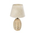 GLOBOSTAR® HASUMI 01956 Boho Επιτραπέζιο Φωτιστικό Πορτατίφ με Ντουί 1 x E27 AC 220-240V IP20 - Μπεζ - Μ23 x Π23 x Υ40cm