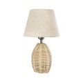 GLOBOSTAR® HASUMI 01956 Boho Επιτραπέζιο Φωτιστικό Πορτατίφ με Ντουί 1 x E27 AC 220-240V IP20 - Μπεζ - Μ23 x Π23 x Υ40cm
