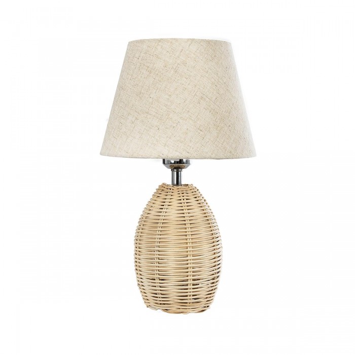 GLOBOSTAR® HASUMI 01956 Boho Επιτραπέζιο Φωτιστικό Πορτατίφ με Ντουί 1 x E27 AC 220-240V IP20 - Μπεζ - Μ23 x Π23 x Υ40cm