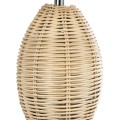 GLOBOSTAR® HASUMI 01956 Boho Επιτραπέζιο Φωτιστικό Πορτατίφ με Ντουί 1 x E27 AC 220-240V IP20 - Μπεζ - Μ23 x Π23 x Υ40cm