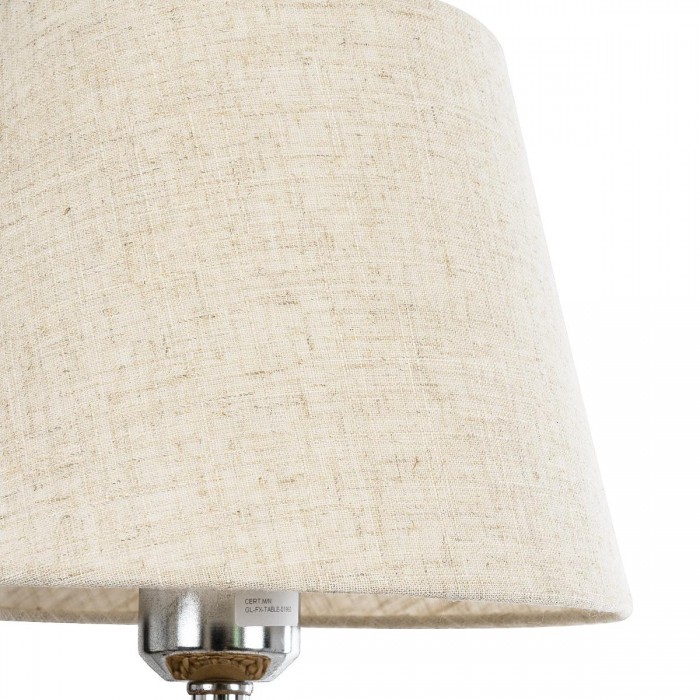 GLOBOSTAR® HOLOKAI 01960 Boho Επιτραπέζιο Φωτιστικό Πορτατίφ με Ντουί 1 x E27 AC 220-240V IP20 - Μπεζ & Λευκό - Μ23 x Π23 x Υ40cm