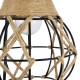 GLOBOSTAR® BELLARIVA 01962 Boho Φωτιστικό Τοίχου - Απλίκα με Ντουί 1 x E27 AC 220-240V IP20 - Μπεζ & Μαύρο - Μ10 x Π26 x Υ40cm
