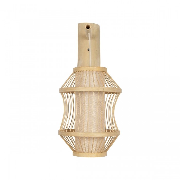 GLOBOSTAR® TULUM 01971 Boho Φωτιστικό Τοίχου - Απλίκα με Ντουί 1 x E27 AC 220-240V IP20 - Μπεζ - Μ24 x Π32 x Υ55cm