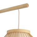 GLOBOSTAR® TULUM 01971 Boho Φωτιστικό Τοίχου - Απλίκα με Ντουί 1 x E27 AC 220-240V IP20 - Μπεζ - Μ24 x Π32 x Υ55cm