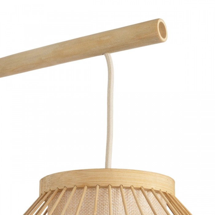 GLOBOSTAR® TULUM 01971 Boho Φωτιστικό Τοίχου - Απλίκα με Ντουί 1 x E27 AC 220-240V IP20 - Μπεζ - Μ24 x Π32 x Υ55cm