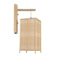 GLOBOSTAR® KOMO 01976 Boho Φωτιστικό Τοίχου - Απλίκα με Ντουί 1 x E27 AC 220-240V IP20 - Μπεζ - Μ20 x Π30 x Υ60cm GLOBOSTAR® KOMO 01976 Boho Φωτιστικό Τοίχου - Απλίκα με Ντουί 1 x E27 AC 220-240V IP20 - Μπεζ - Μ20 x Π30 x Υ60cm