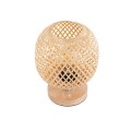 GLOBOSTAR® KERRY 01981 Boho Επιτραπέζιο Φωτιστικό Πορτατίφ με Ντουί 1 x E27 AC 220-240V IP20 - Μπεζ - Μ18 x Π18 x Υ25cm
