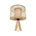 GLOBOSTAR® TULUM 01993 Boho Επιτραπέζιο Φωτιστικό Πορτατίφ με Ντουί 1 x E27 AC 220-240V IP20 - Μπεζ - Μ30 x Π30 x Υ40cm