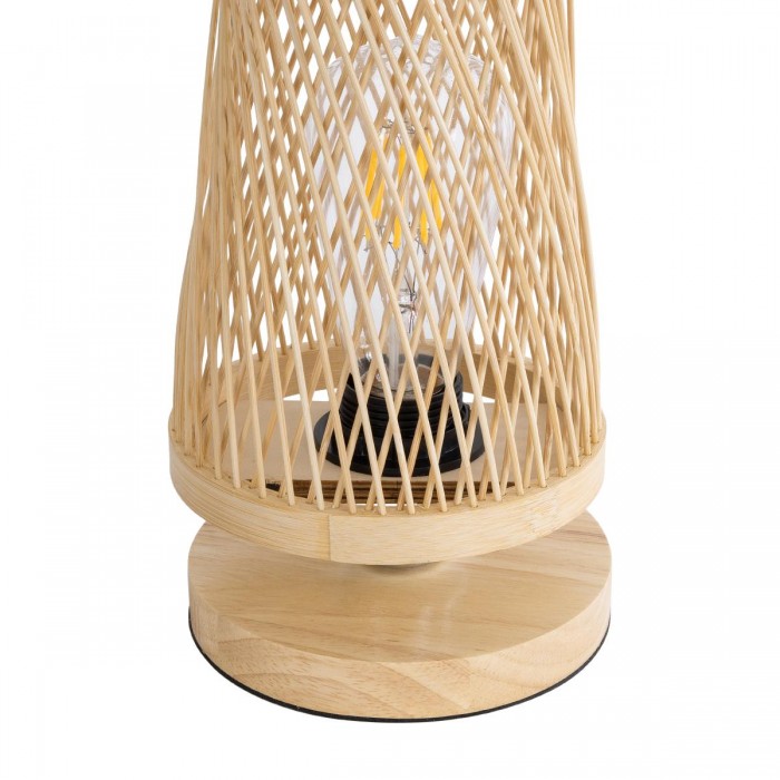 GLOBOSTAR® ROWAN 01994 Boho Επιτραπέζιο Φωτιστικό Πορτατίφ με Ντουί 1 x E27 AC 220-240V IP20 - Μπεζ - Μ17 x Π17 x Υ42cm GLOBOSTAR® ROWAN 01994 Boho Επιτραπέζιο Φωτιστικό Πορτατίφ με Ντουί 1 x E27 AC 220-240V IP20 - Μπεζ - Μ17 x Π17 x Υ42cm