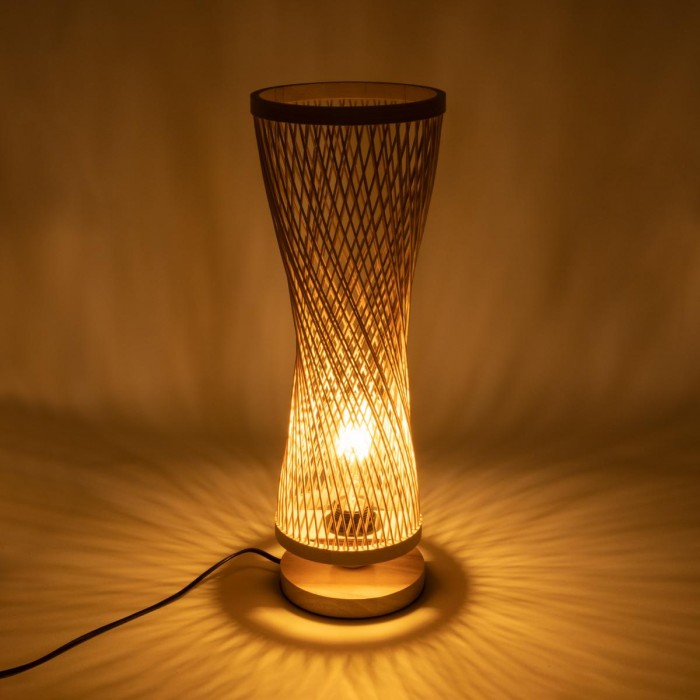 GLOBOSTAR® ROWAN 01994 Boho Επιτραπέζιο Φωτιστικό Πορτατίφ με Ντουί 1 x E27 AC 220-240V IP20 - Μπεζ - Μ17 x Π17 x Υ42cm GLOBOSTAR® ROWAN 01994 Boho Επιτραπέζιο Φωτιστικό Πορτατίφ με Ντουί 1 x E27 AC 220-240V IP20 - Μπεζ - Μ17 x Π17 x Υ42cm